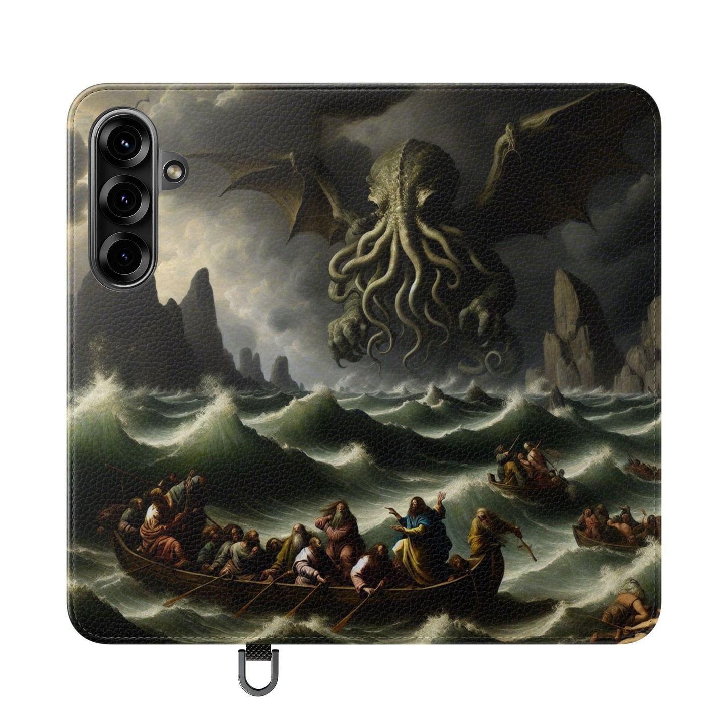Cthulhu in the Storm Flip Cases for iPhones