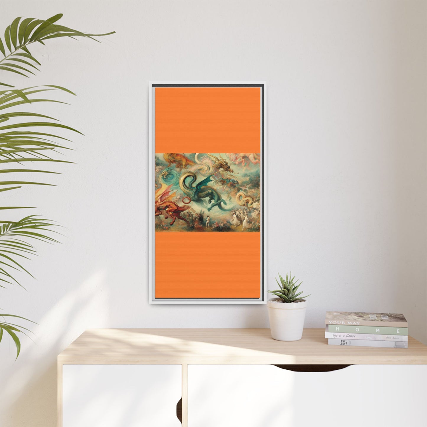 Degas Dreams of Dragons Canvas, Framed (Multi-color)