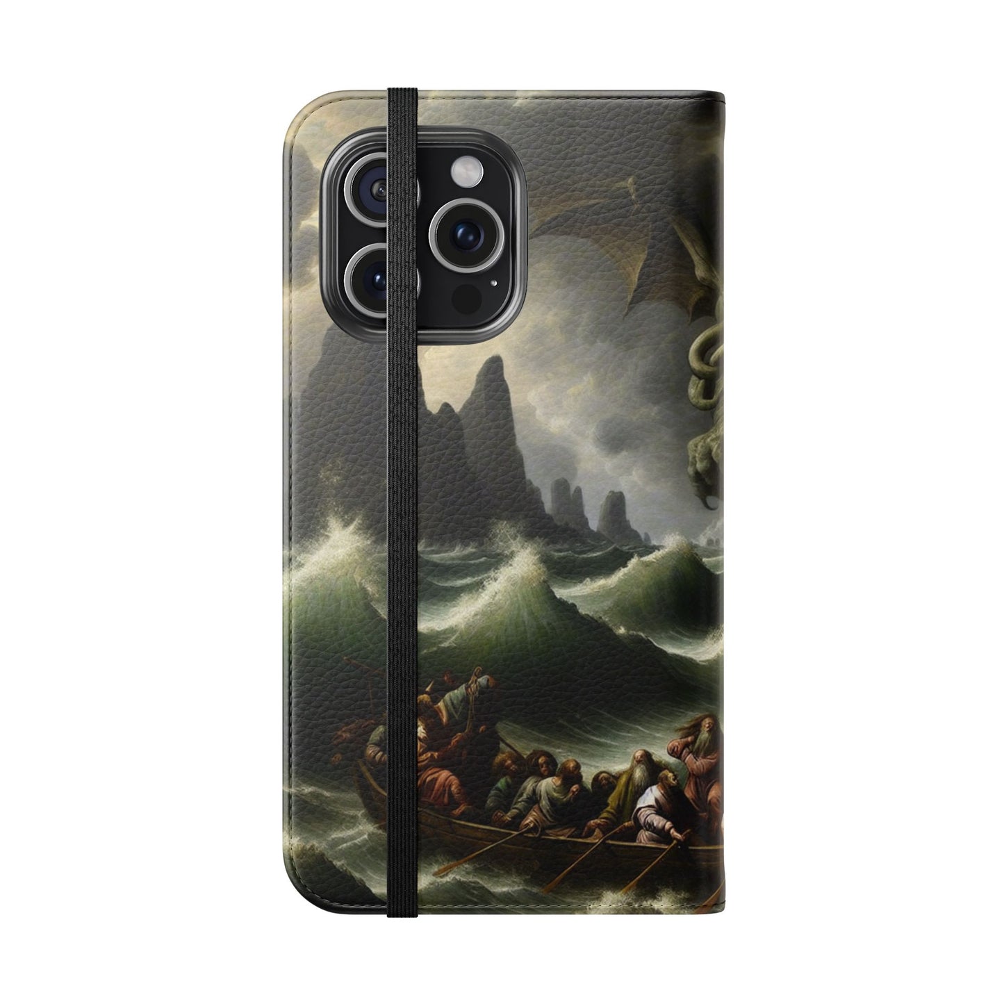 Cthulhu in the Storm Flip Cases for iPhones
