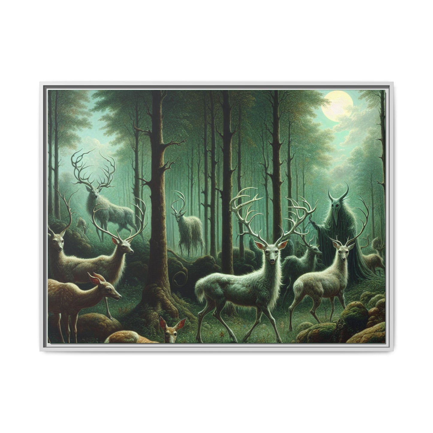 Wendigo Shepherd Canvas, Framed (Multi-color)