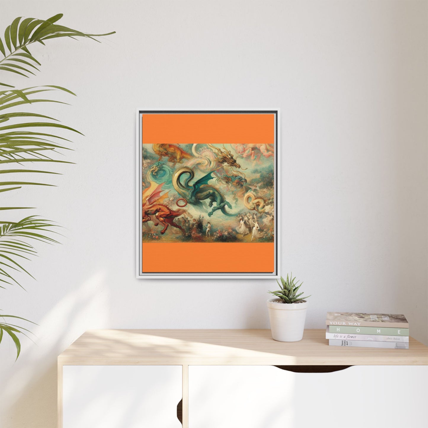 Degas Dreams of Dragons Canvas, Framed (Multi-color)