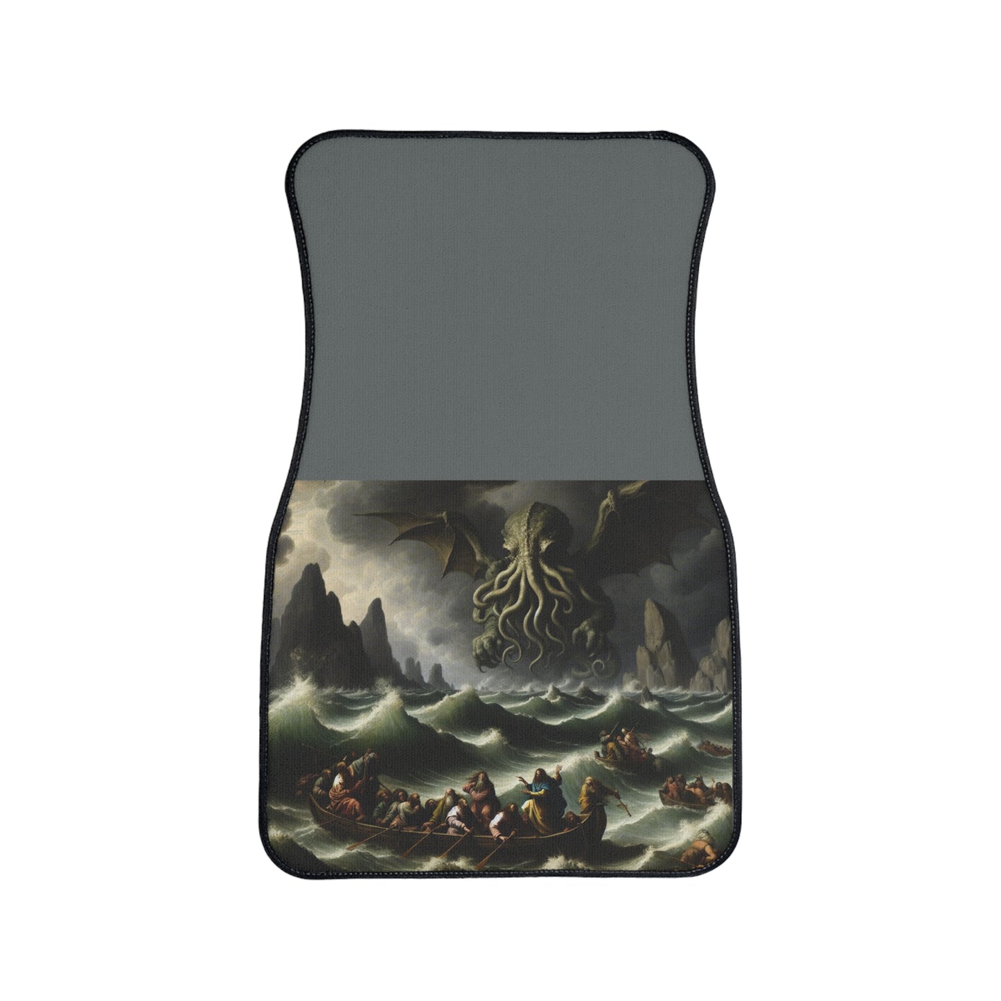 Cthulhu in the Storm Car Floor Mat
