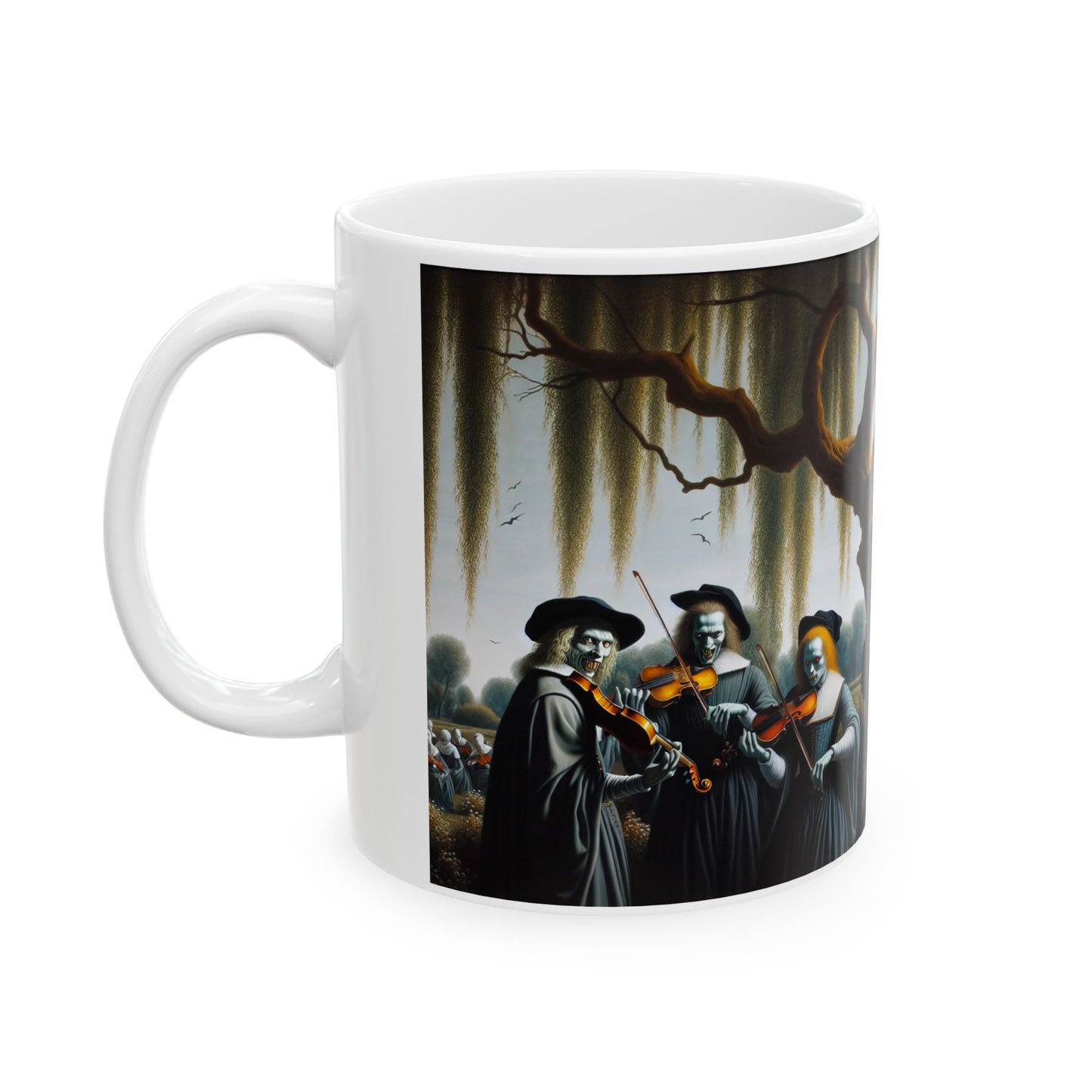 Vermeer's Vampire Violinists Ceramic Mug