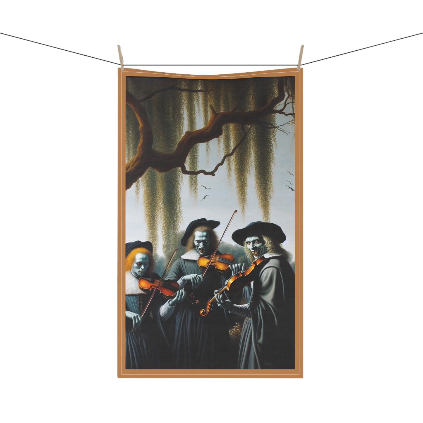 Vermeer's Vampire Violinists Tea Towels