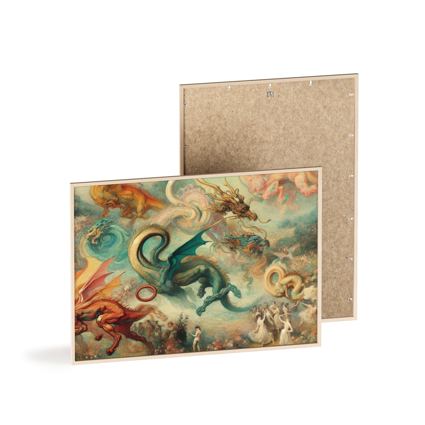 Framed Degas Dreams of Dragons Poster