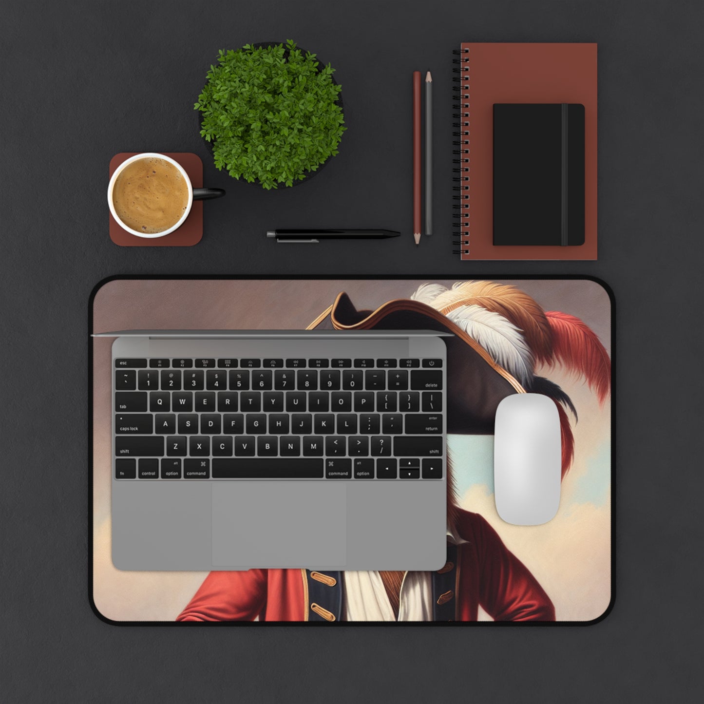 Captain Capybara Desk Mat