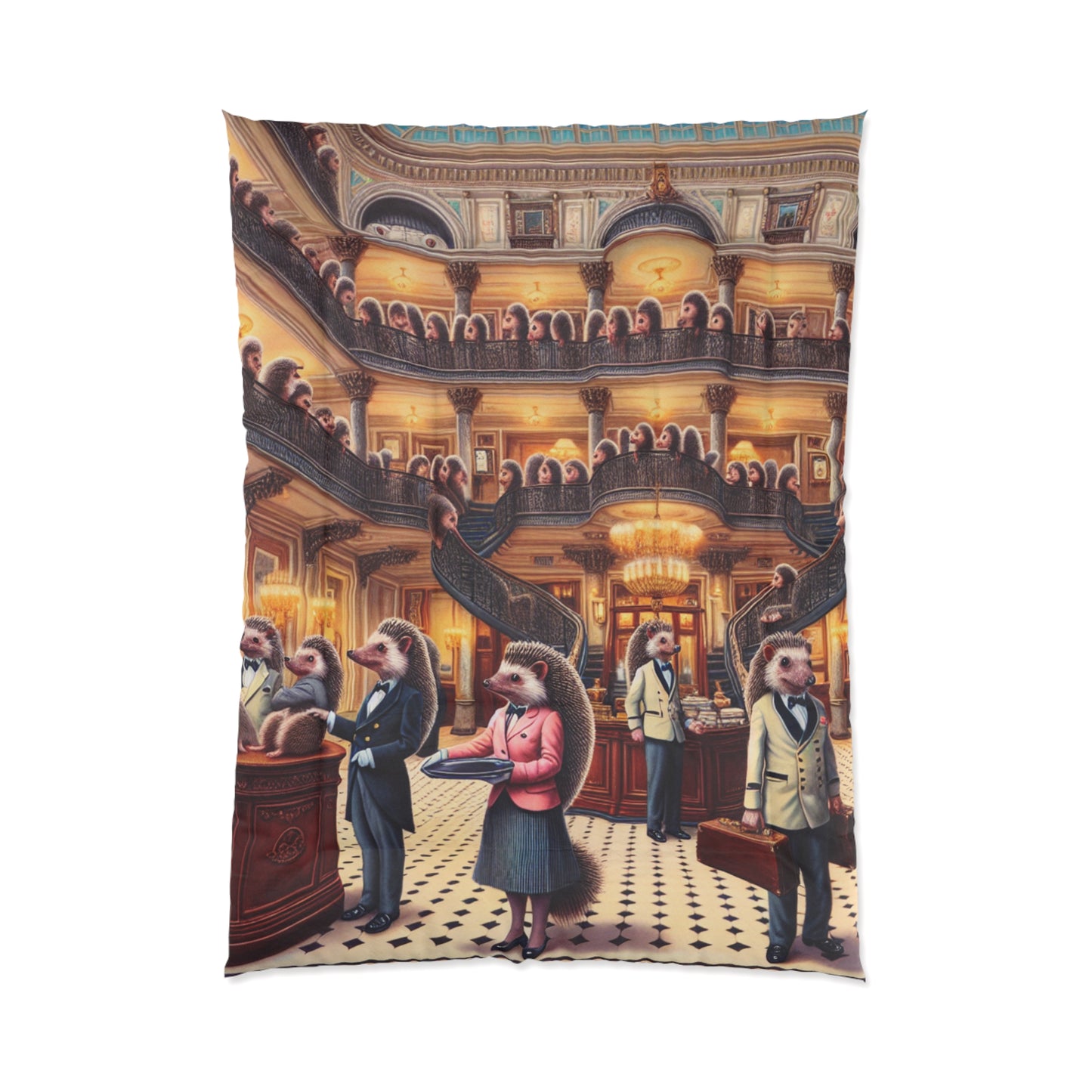 Hedgehog Hotel Comforter