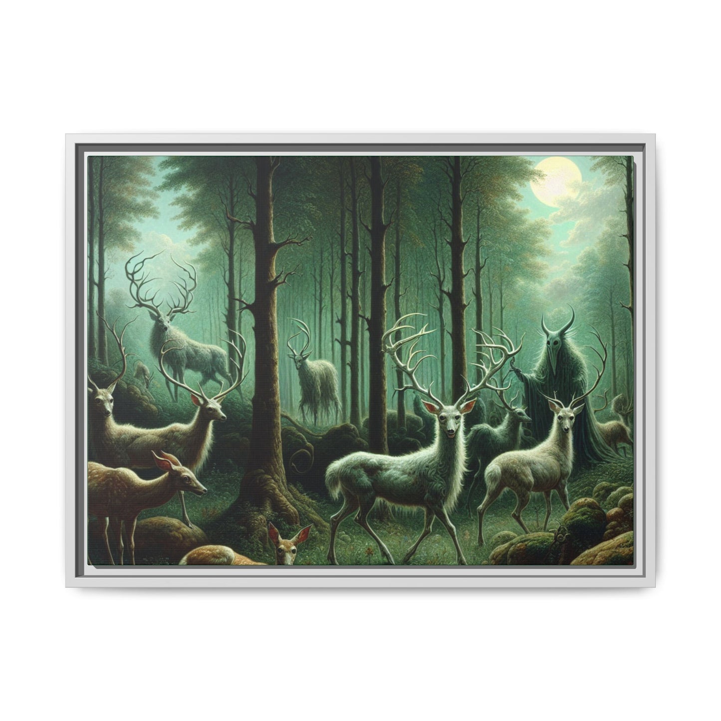 Wendigo Shepherd Canvas, Framed (Multi-color)