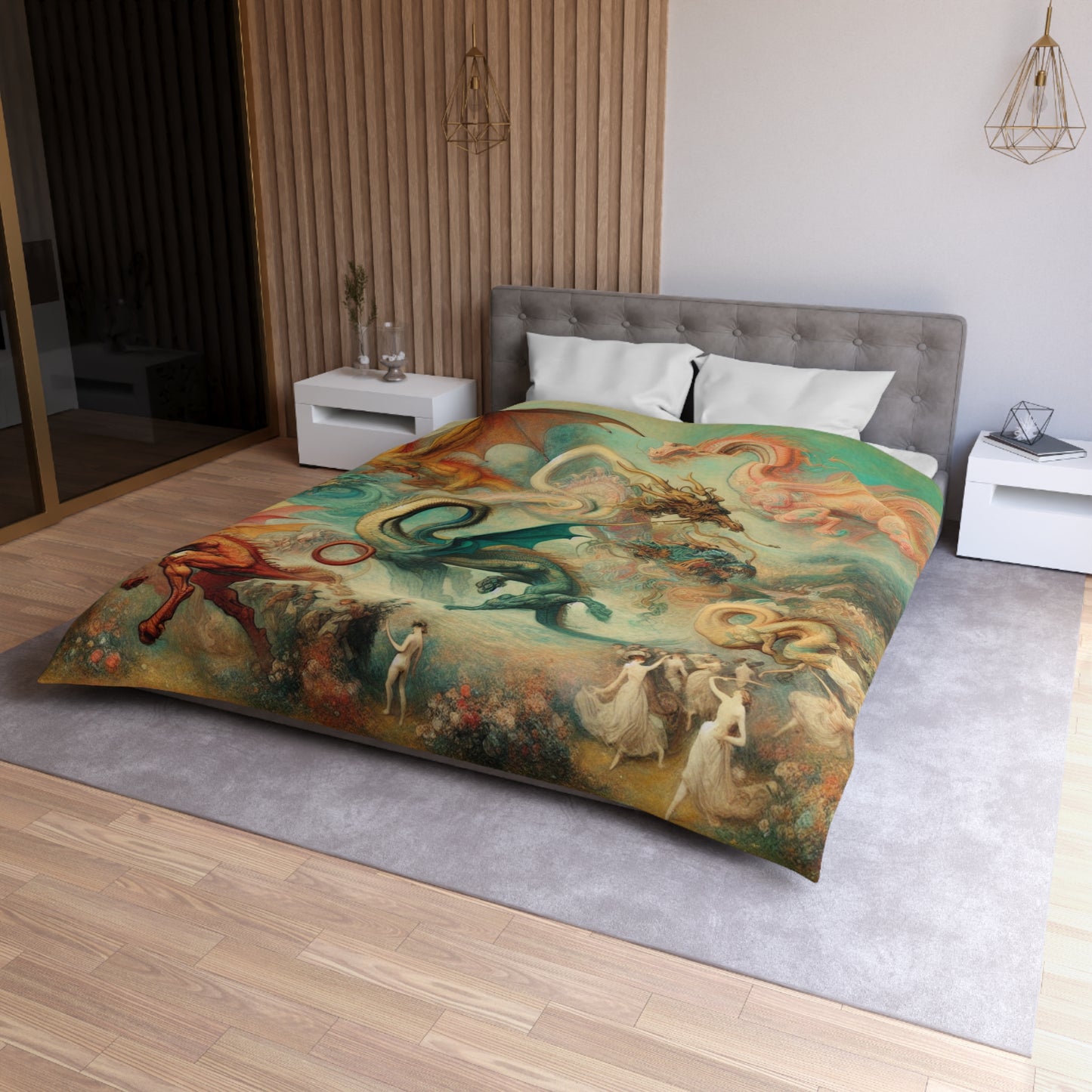 Degas Dreams of Dragons Microfiber Duvet Cover