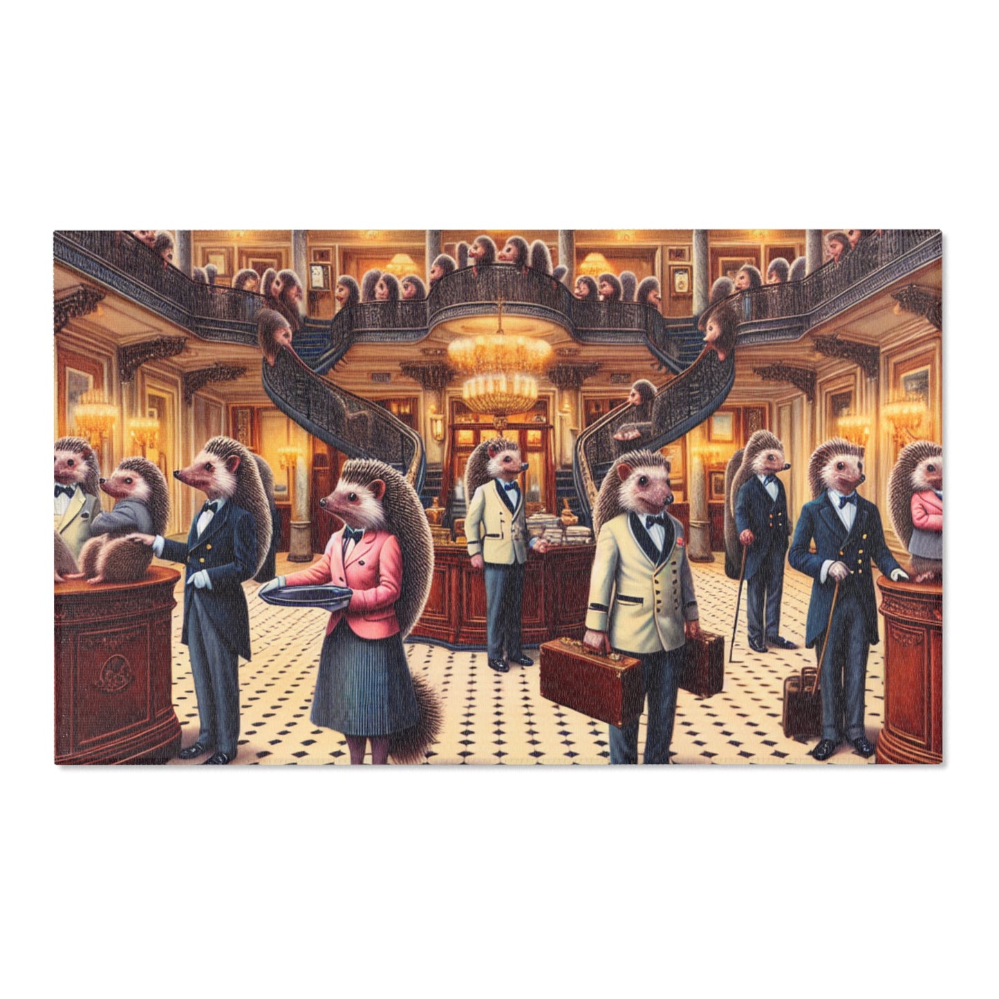 Hedgehog Hotel Area Rug - HORIZONTAL