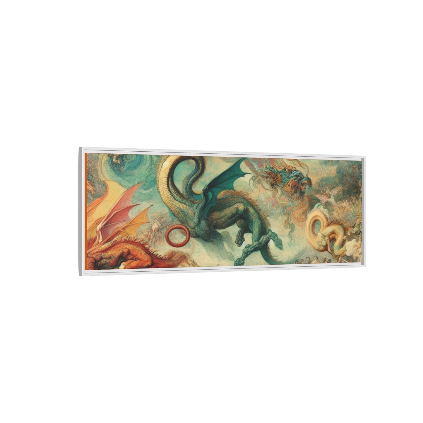 Degas Dreams of Dragons Canvas, Framed (Multi-color)
