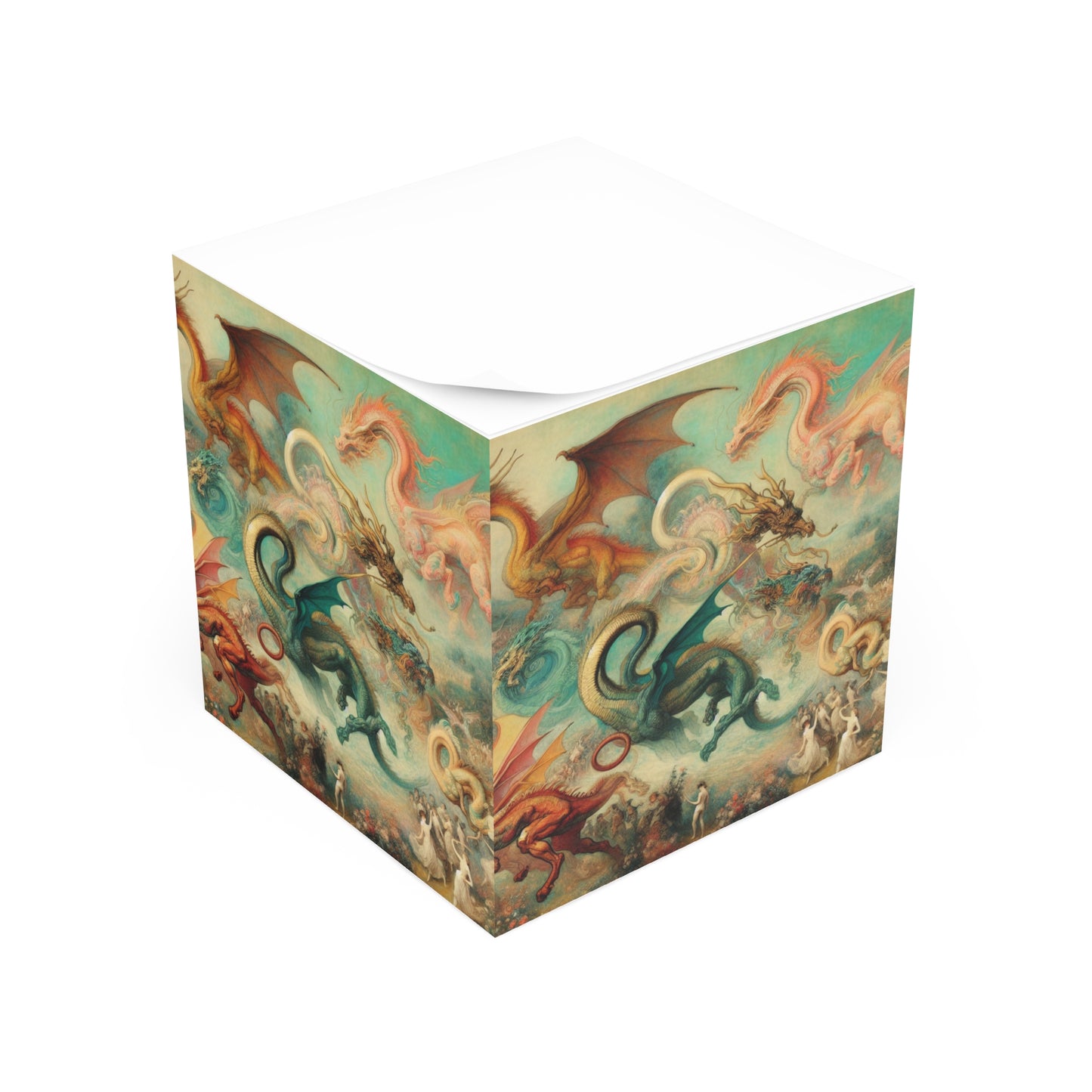 Degas Dreams of Dragons Post It Note Cube