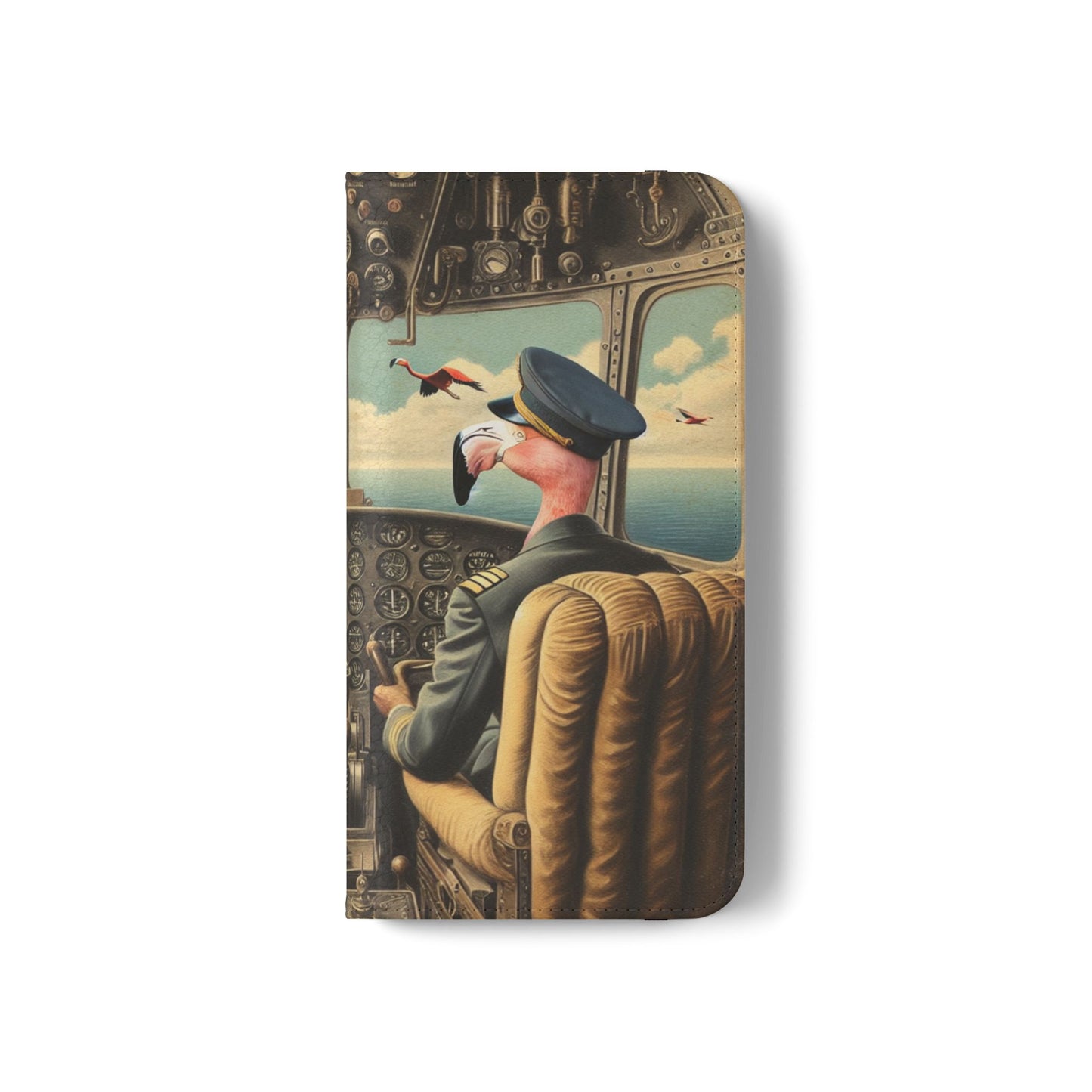 Flamingo Flight Deck Flip Case - iPhone/Galaxy