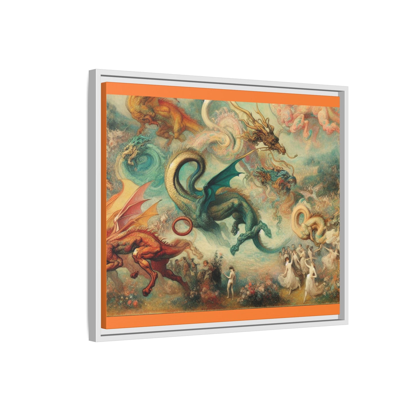 Degas Dreams of Dragons Canvas, Framed (Multi-color)