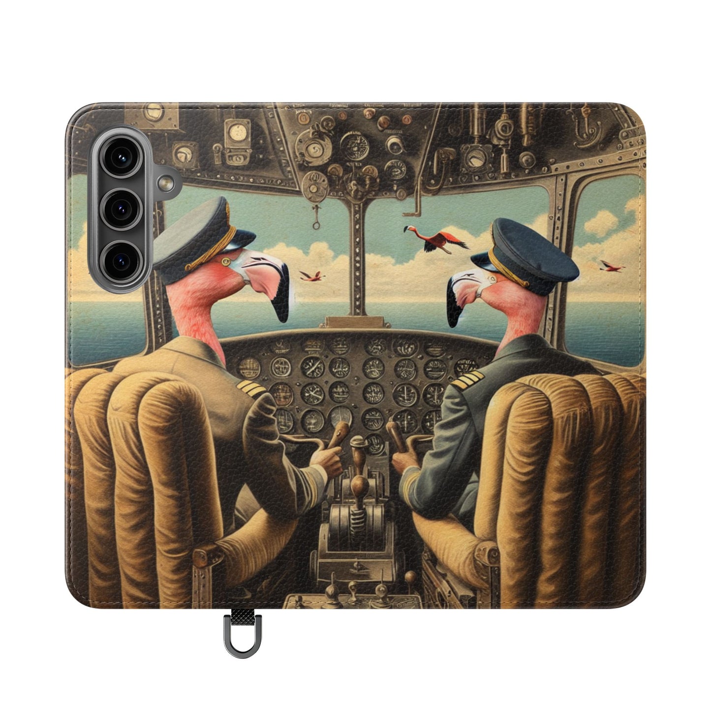 Flamingo Flight Deck Flip Case - iPhone/Galaxy