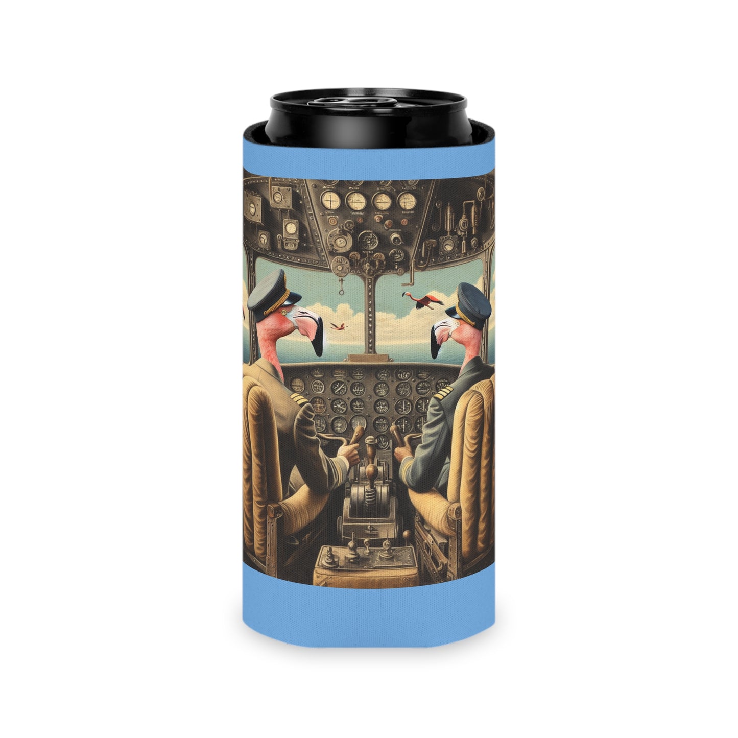 Flamingo Flight Deck Can Cooler