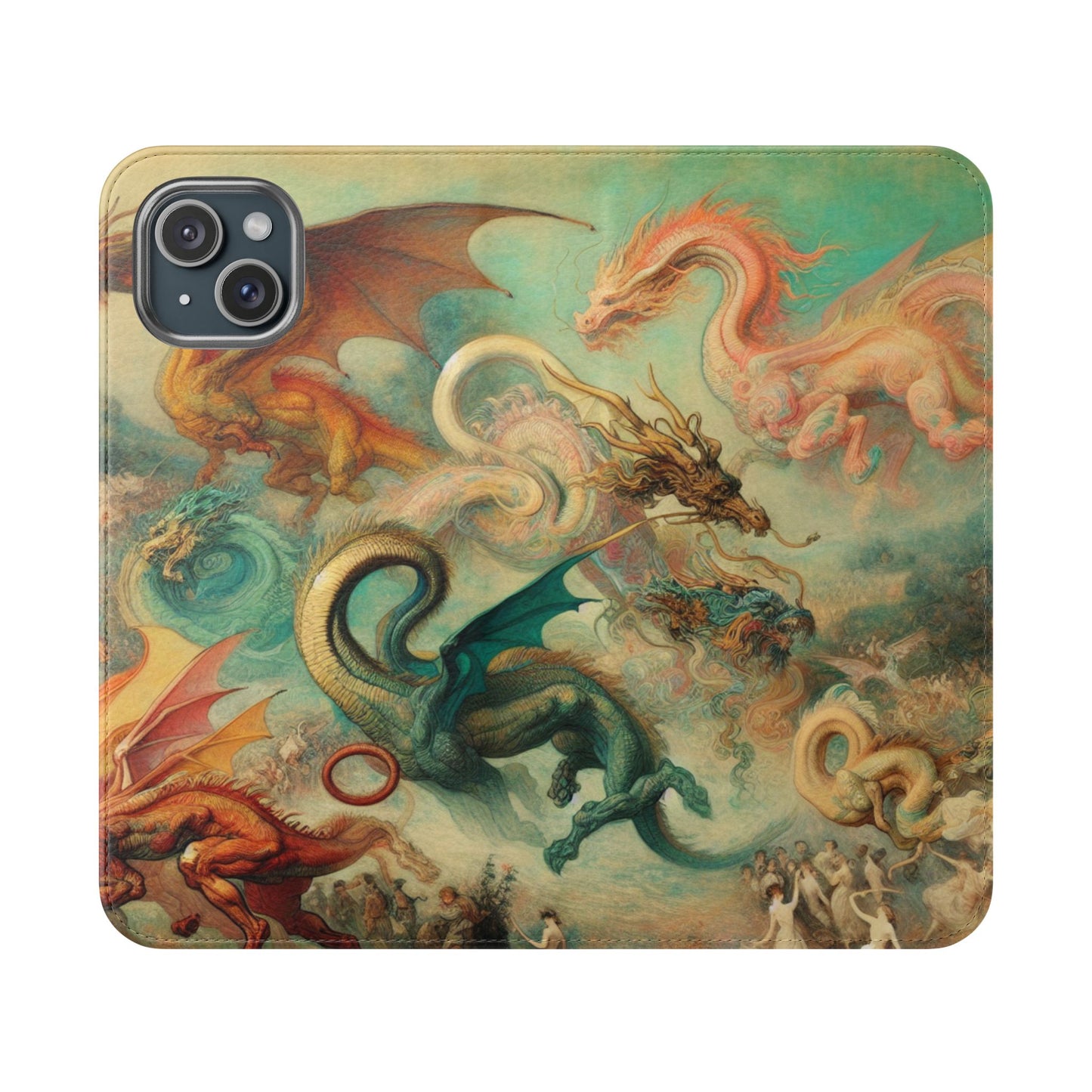 Degas Dreams of Dragons Flip Cases for iPhones
