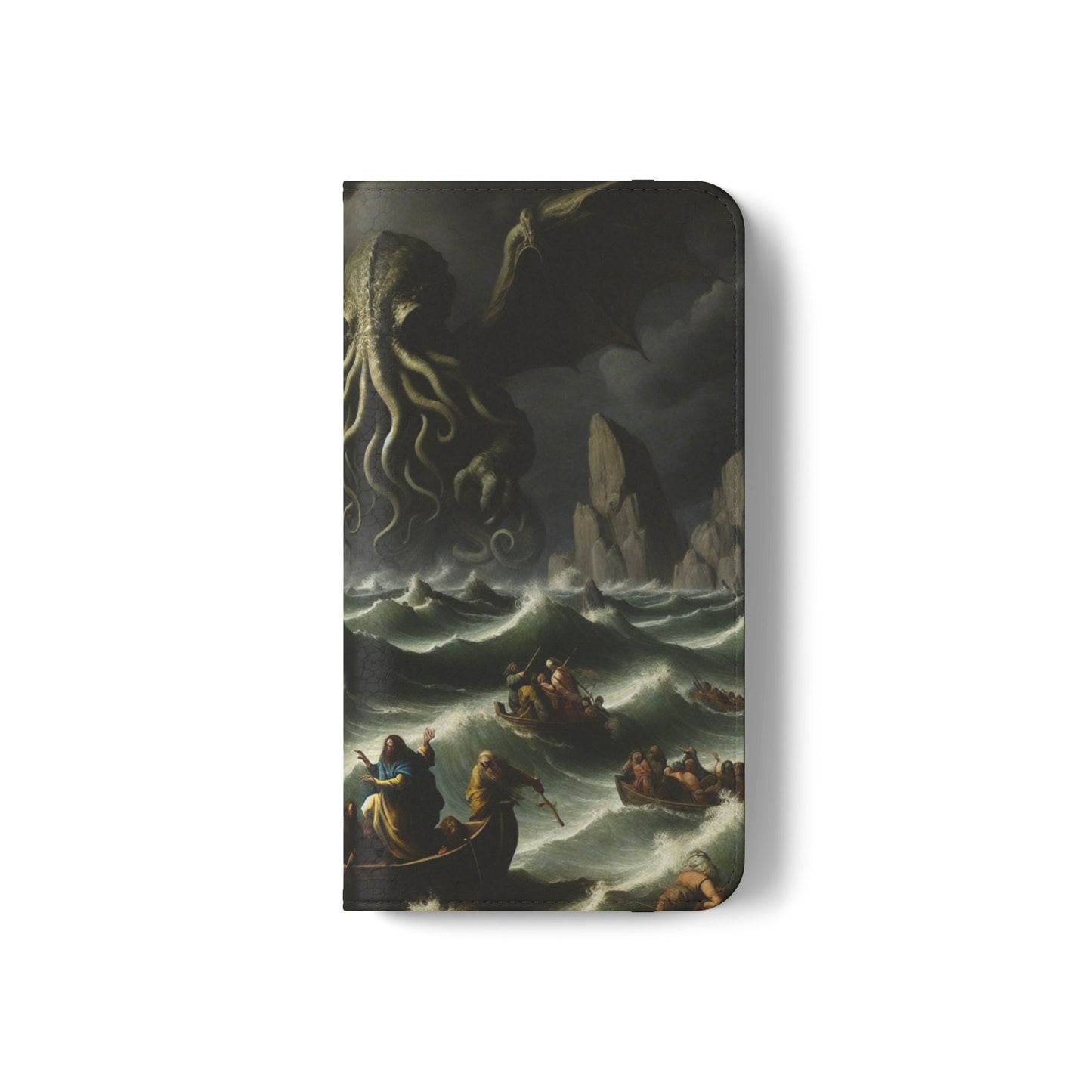 Cthulhu in the Storm Flip Cases for iPhones