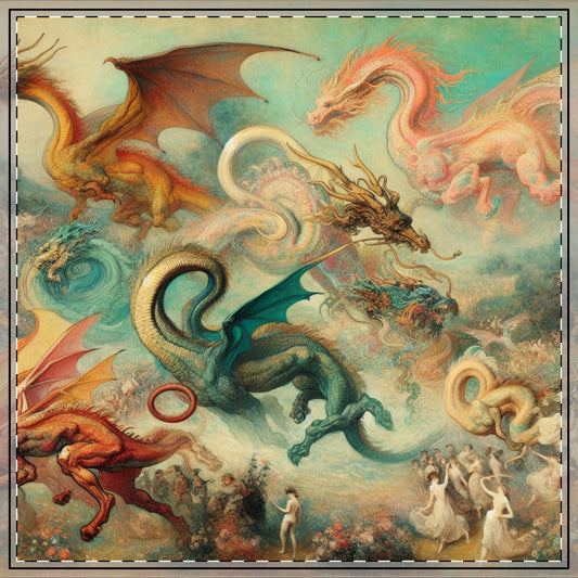Degas Dreams of Dragons Tablecloth