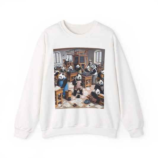 Printing Pandamonium Crewneck Sweatshirt