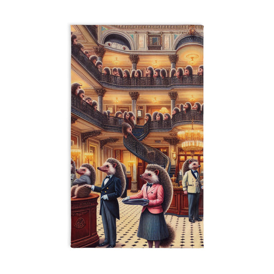 Hedgehog Hotel Hand Towel