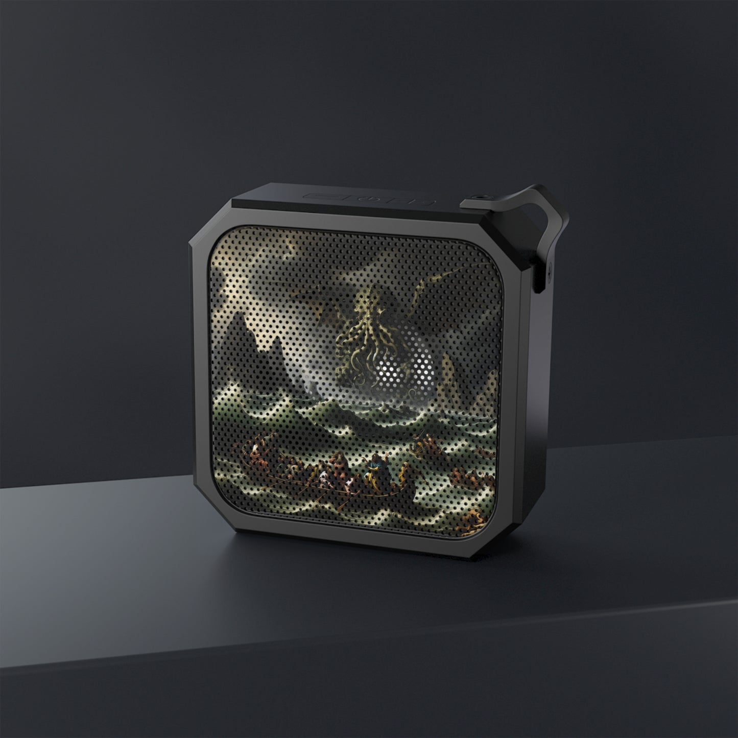 Outdoor Bluetooth Speaker with Cthulhu in the Storm Design