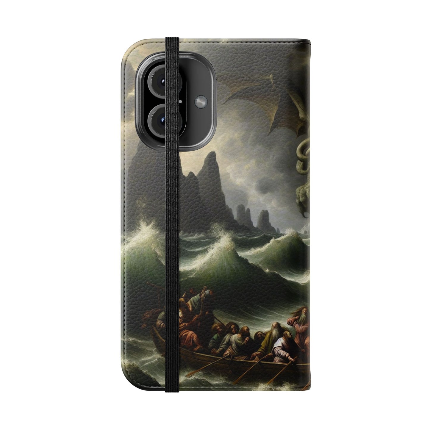 Cthulhu in the Storm Flip Cases for iPhones