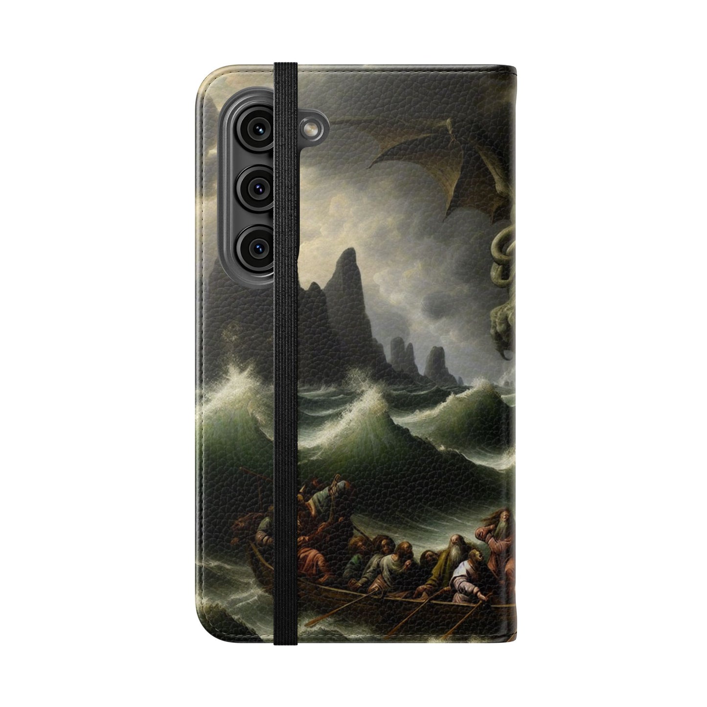 Cthulhu in the Storm Flip Cases for iPhones