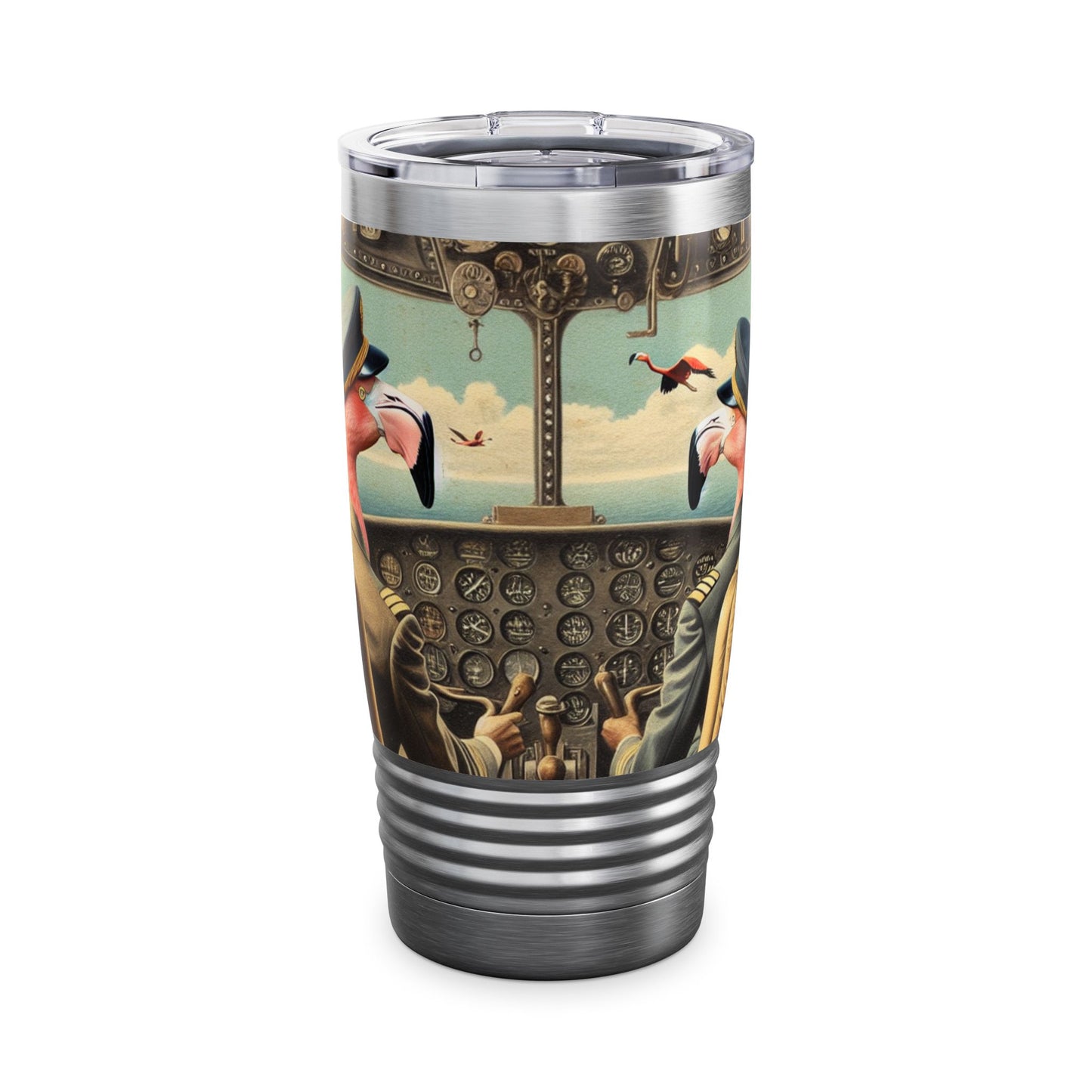 Flamingo Flight Deck Ringneck Tumbler | 20oz