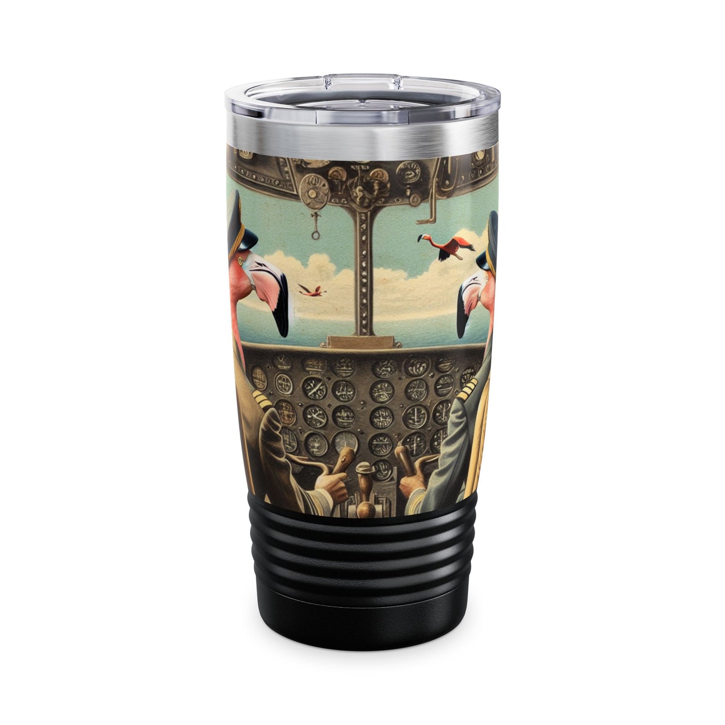 Flamingo Flight Deck Ringneck Tumbler | 20oz