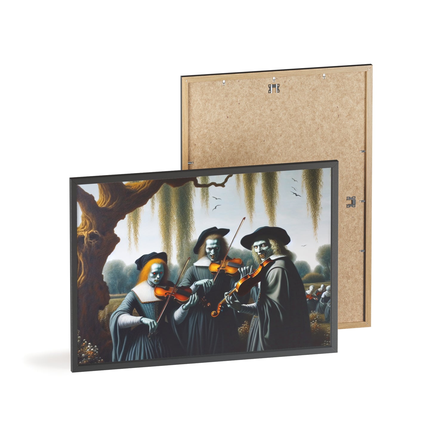 Framed Vermeer's Vampire Violinists Poster