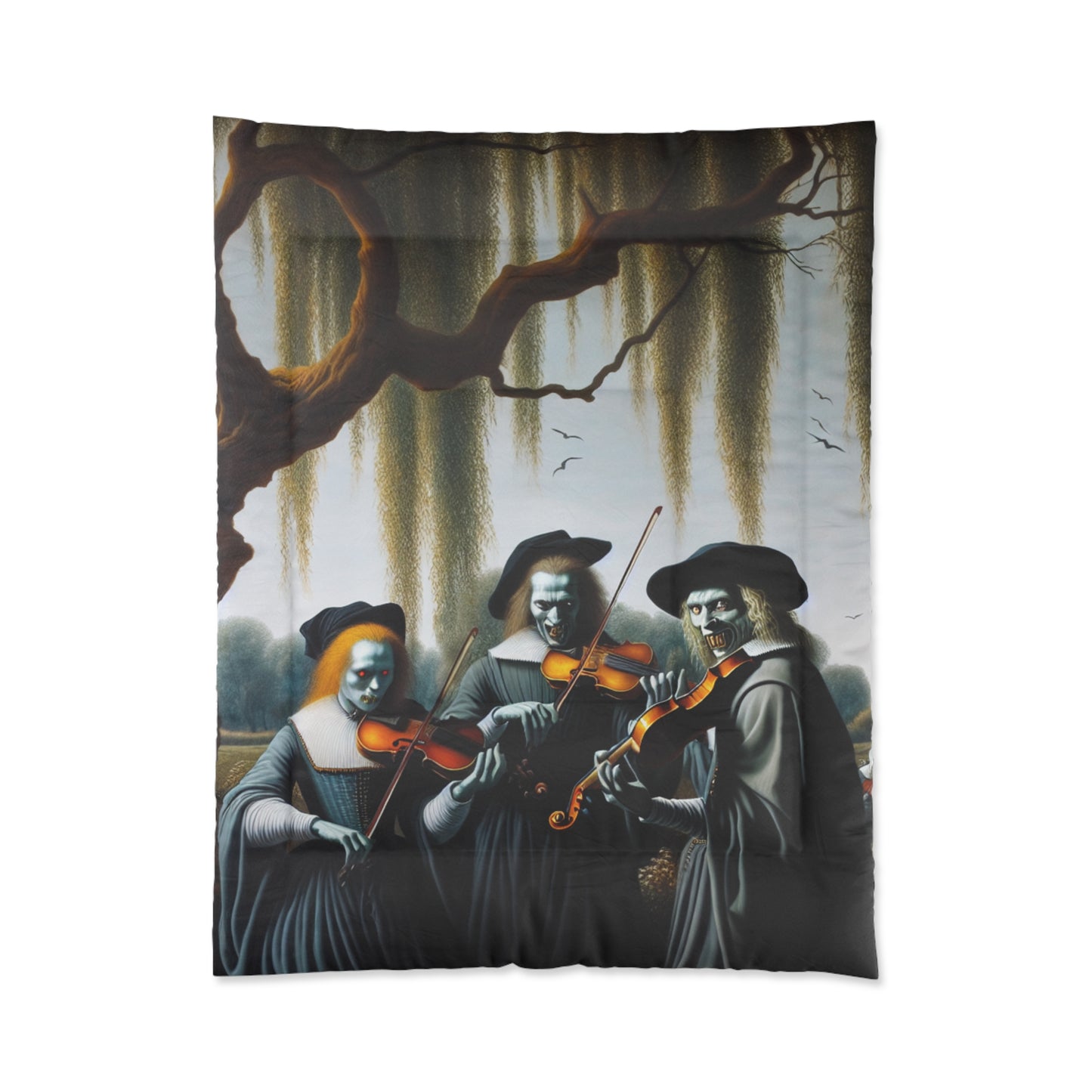 Vermeer's Vampire Violinists Comforter