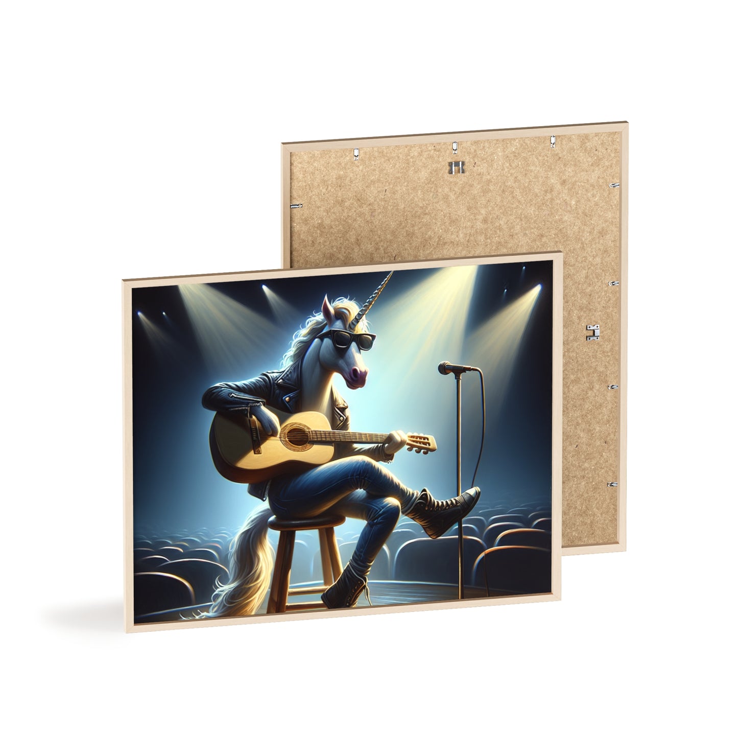 Framed Unicorn Unplugged Poster