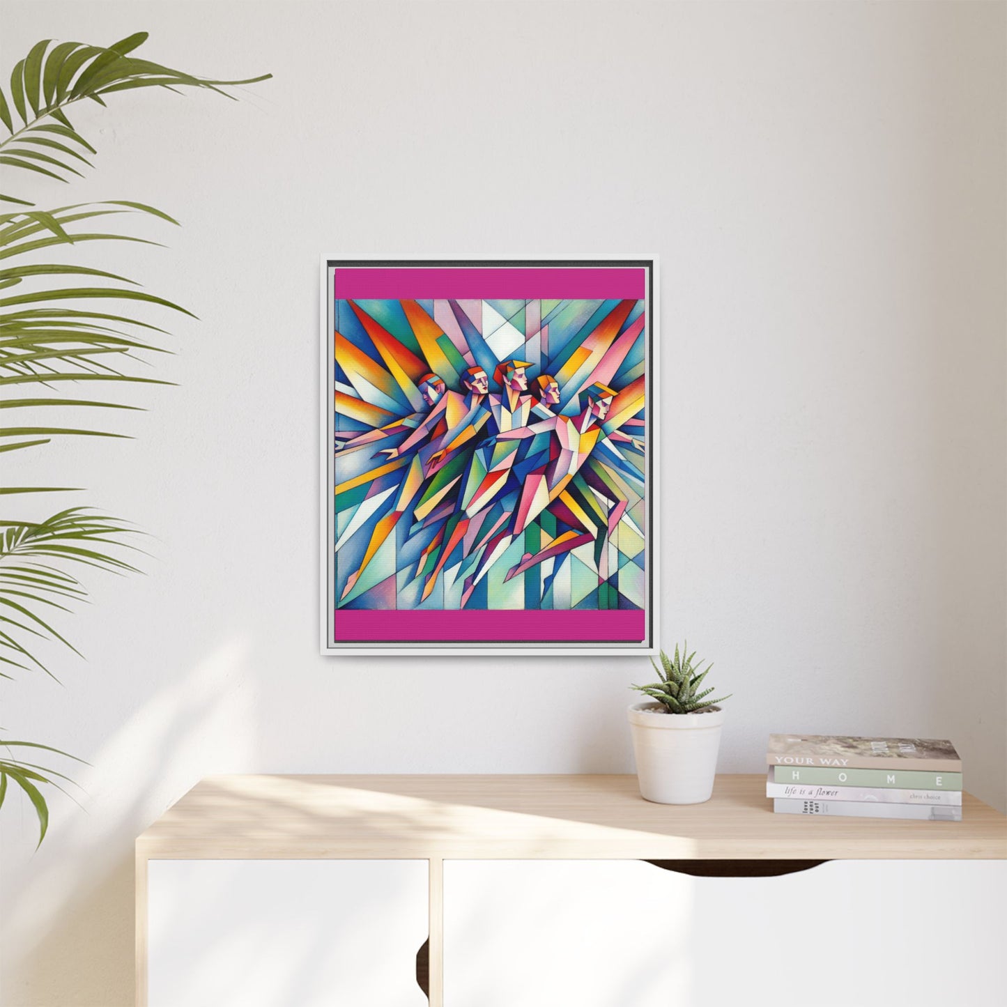 Picasso's Pixies Canvas, Framed (Multi-color)