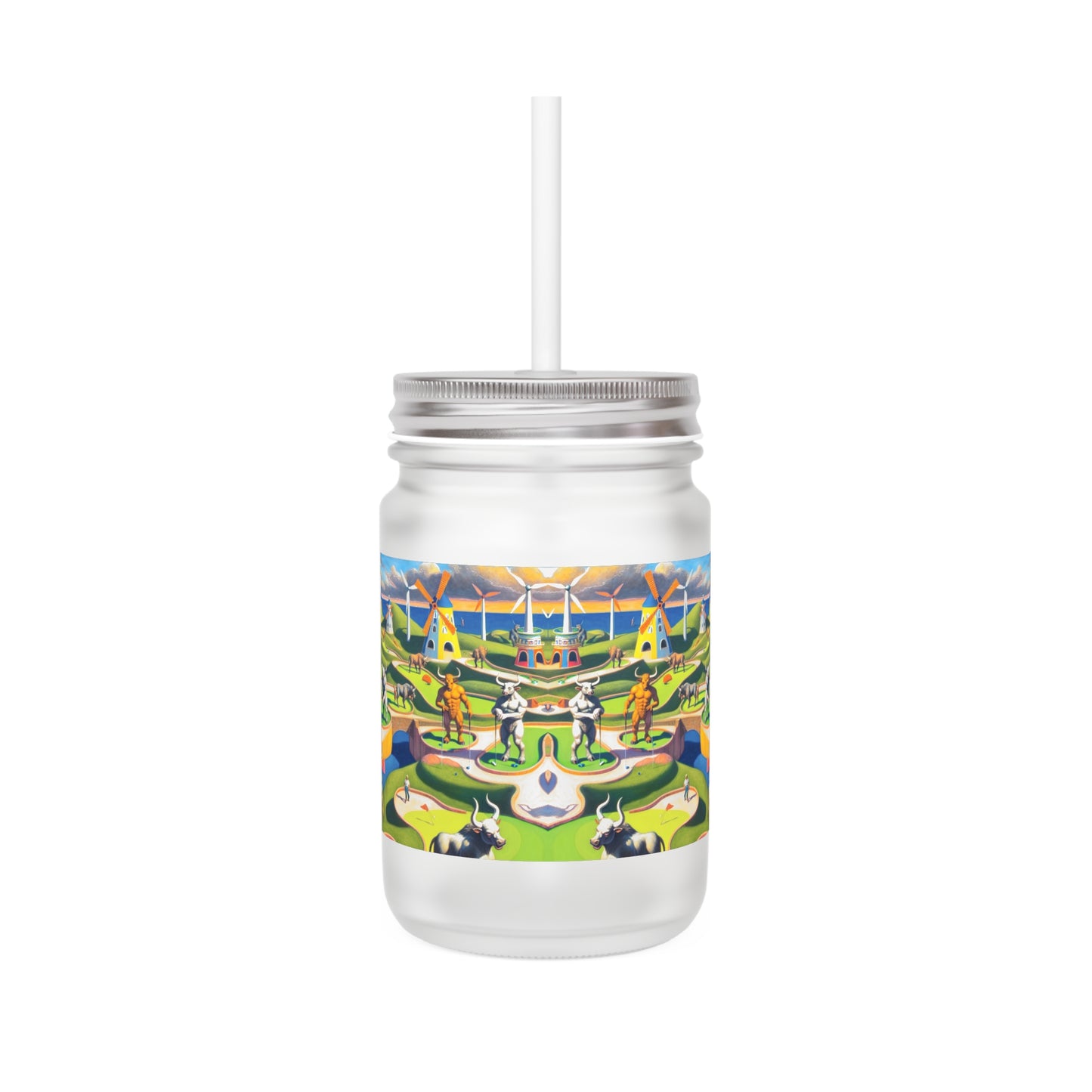 Mini-taur Golf Mason Jar Tumbler