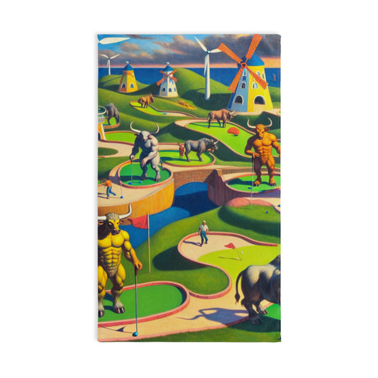 Mini-taur Golf Hand Towel