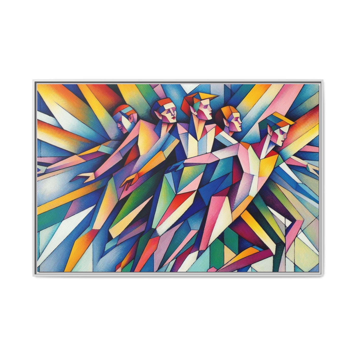 Picasso's Pixies Canvas, Framed (Multi-color)