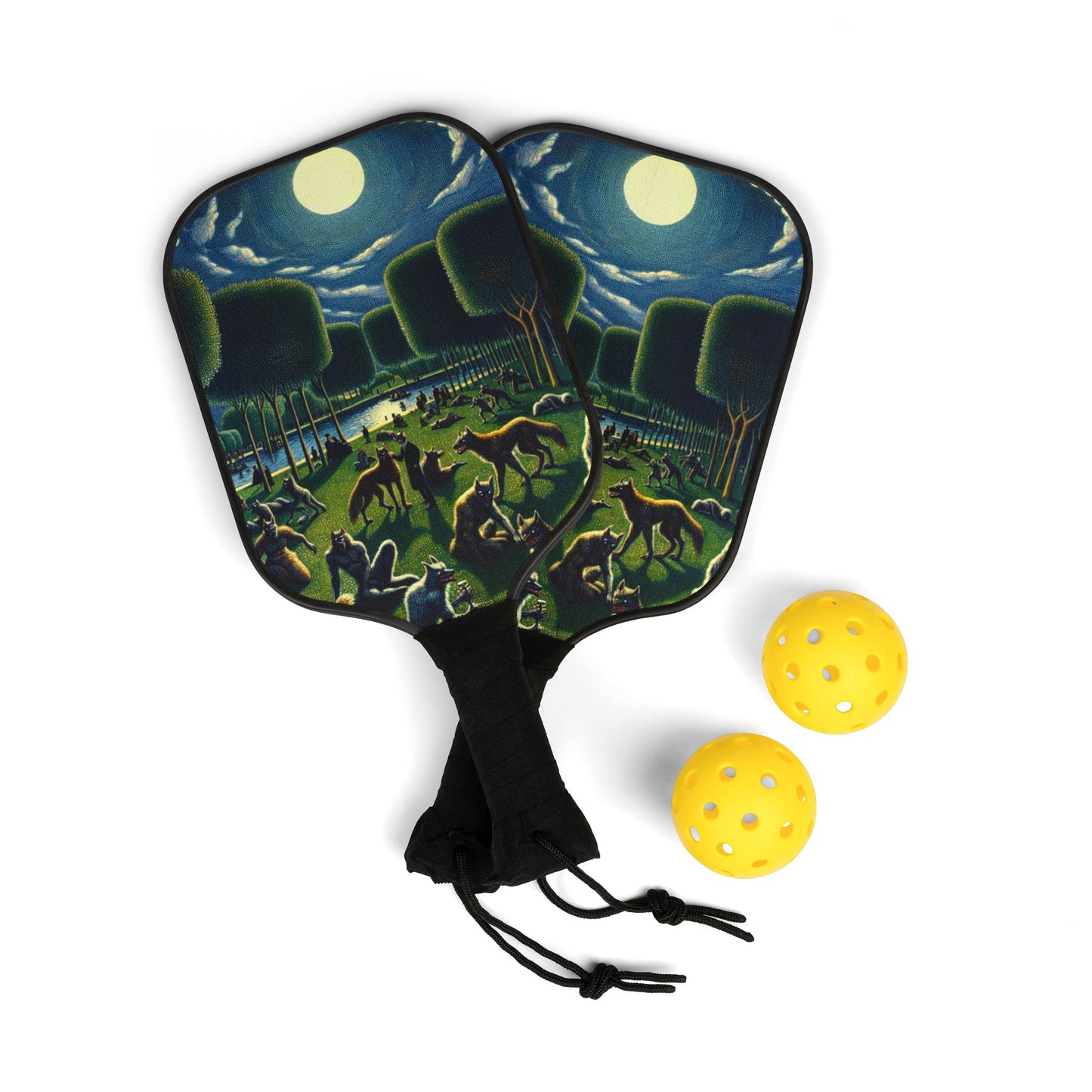 Werewolves at the Waterfront Printed Pickleball Kit