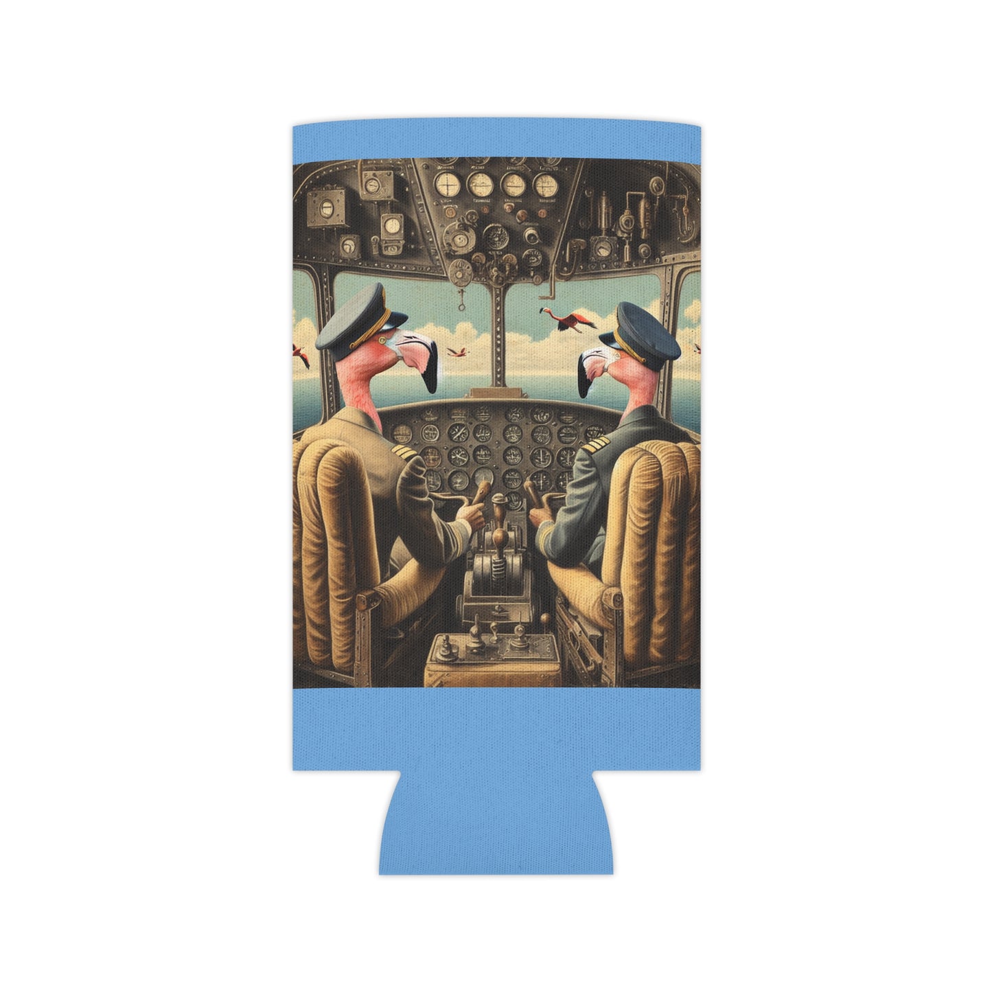 Flamingo Flight Deck Can Cooler