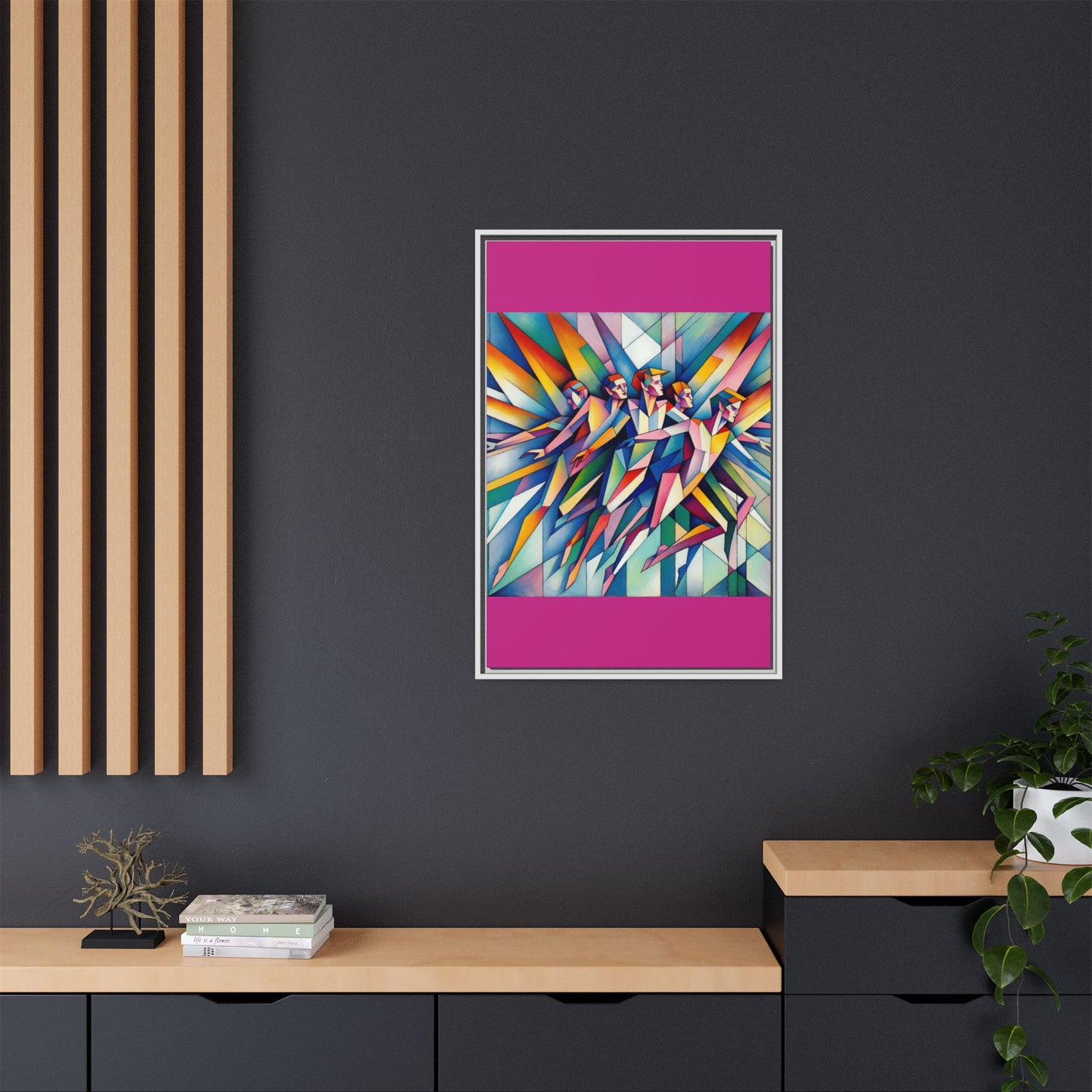 Picasso's Pixies Canvas, Framed (Multi-color)