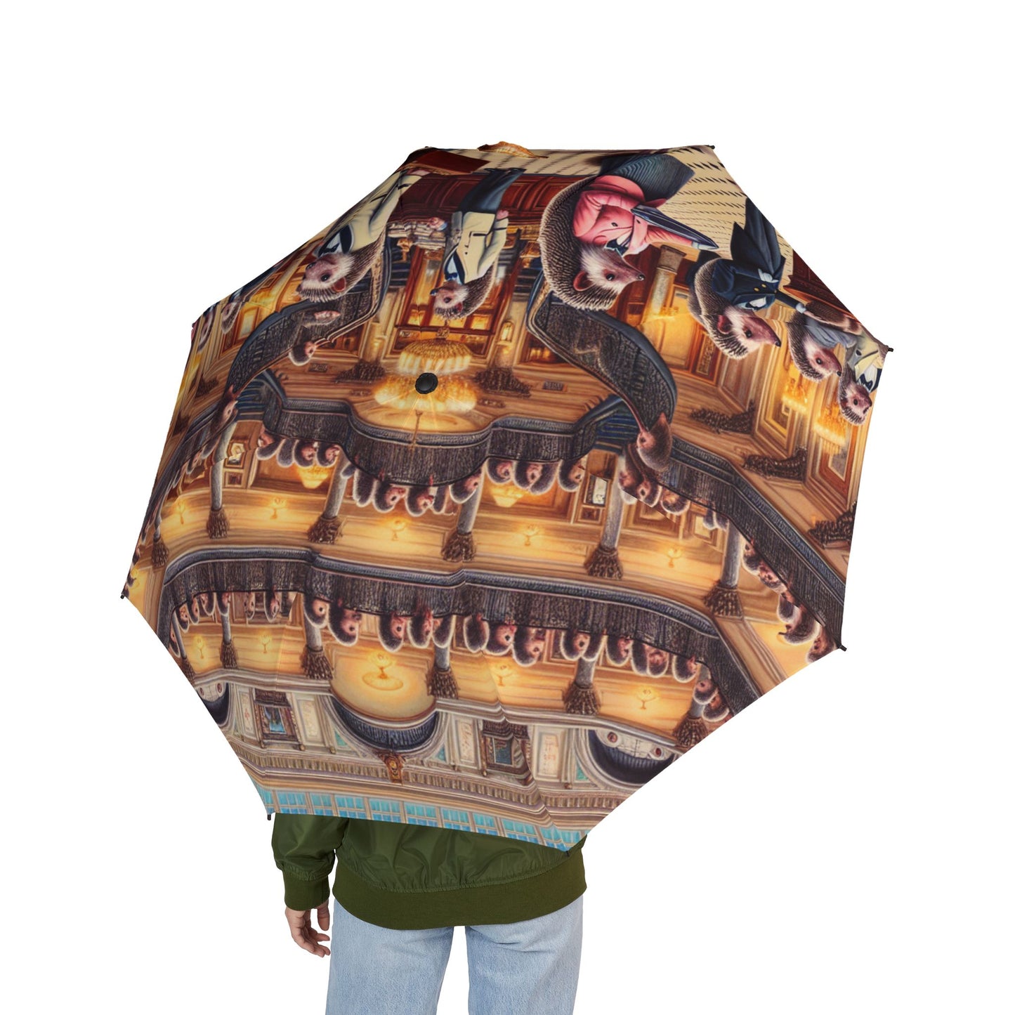 Hedgehog Hotel Semi-Automatic Foldable Umbrella