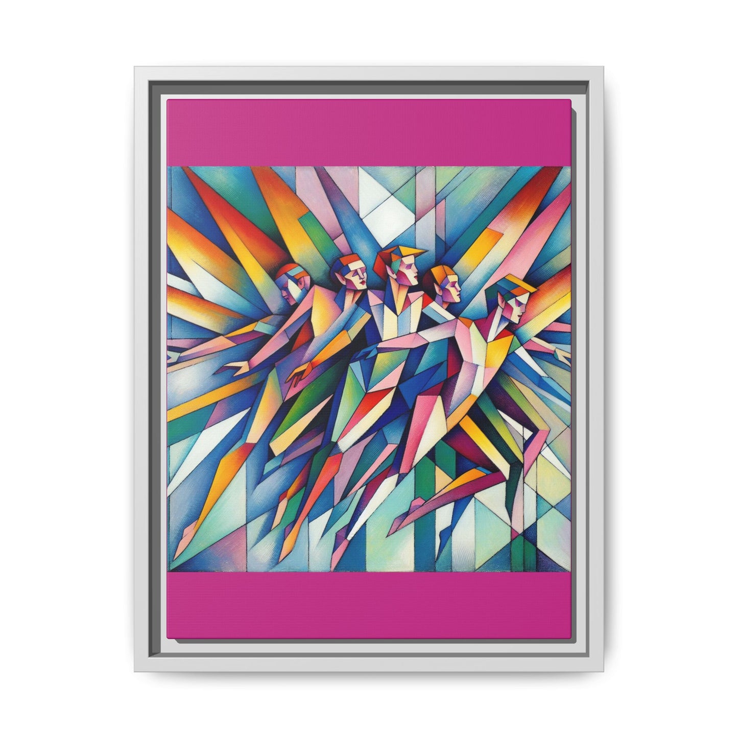 Picasso's Pixies Canvas, Framed (Multi-color)