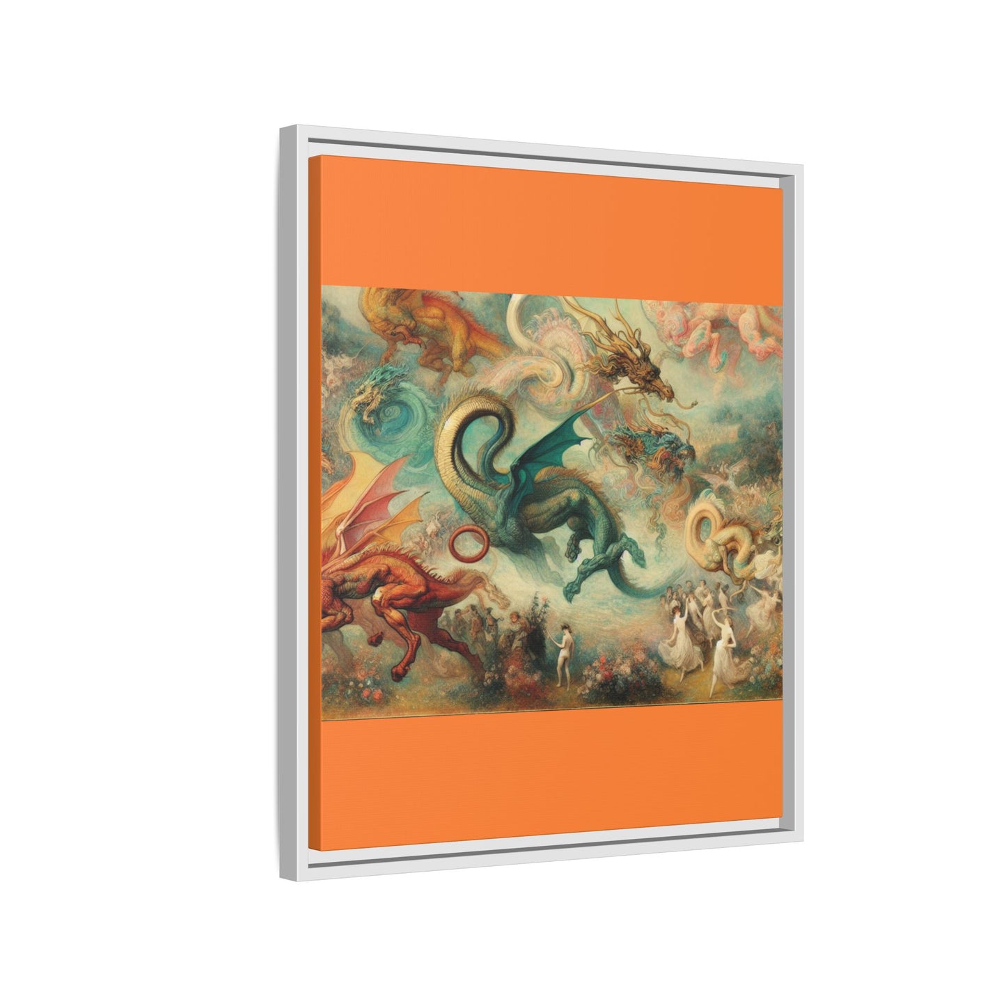 Degas Dreams of Dragons Canvas, Framed (Multi-color)