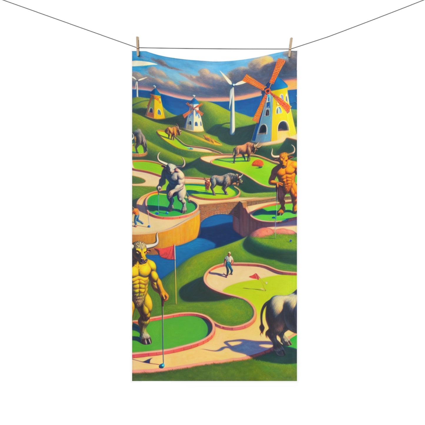 Mini-taur Golf Towel