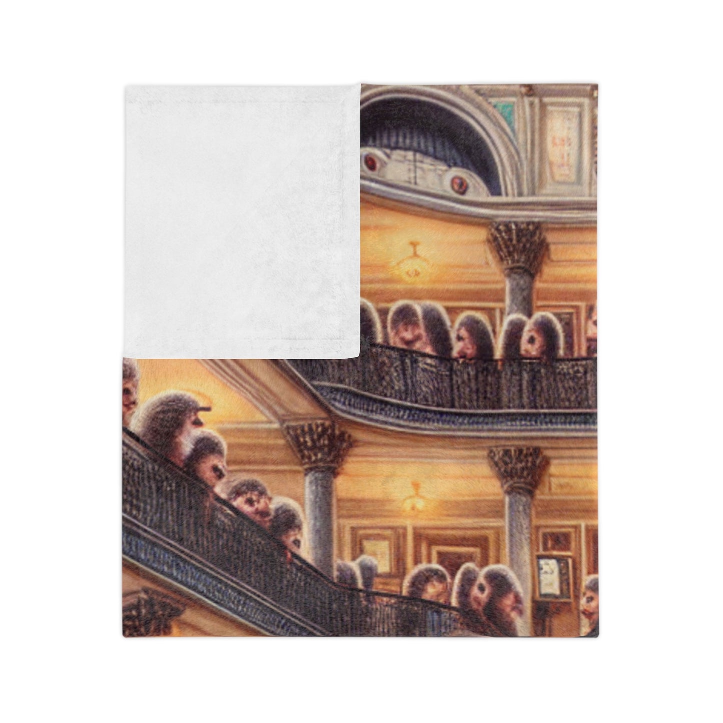 Hedgehog Hotel Velveteen Microfiber Blanket