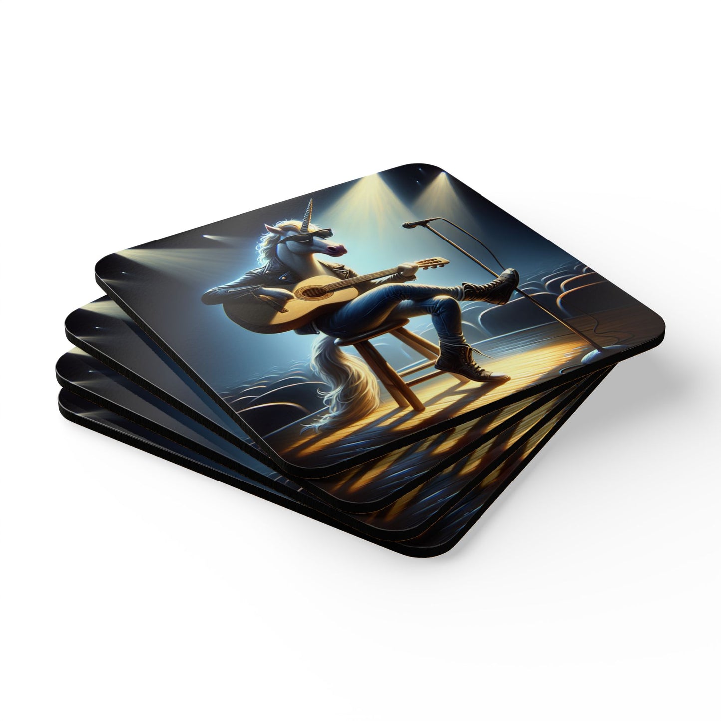 Unicorn Unplugged 4pc Coaster Set