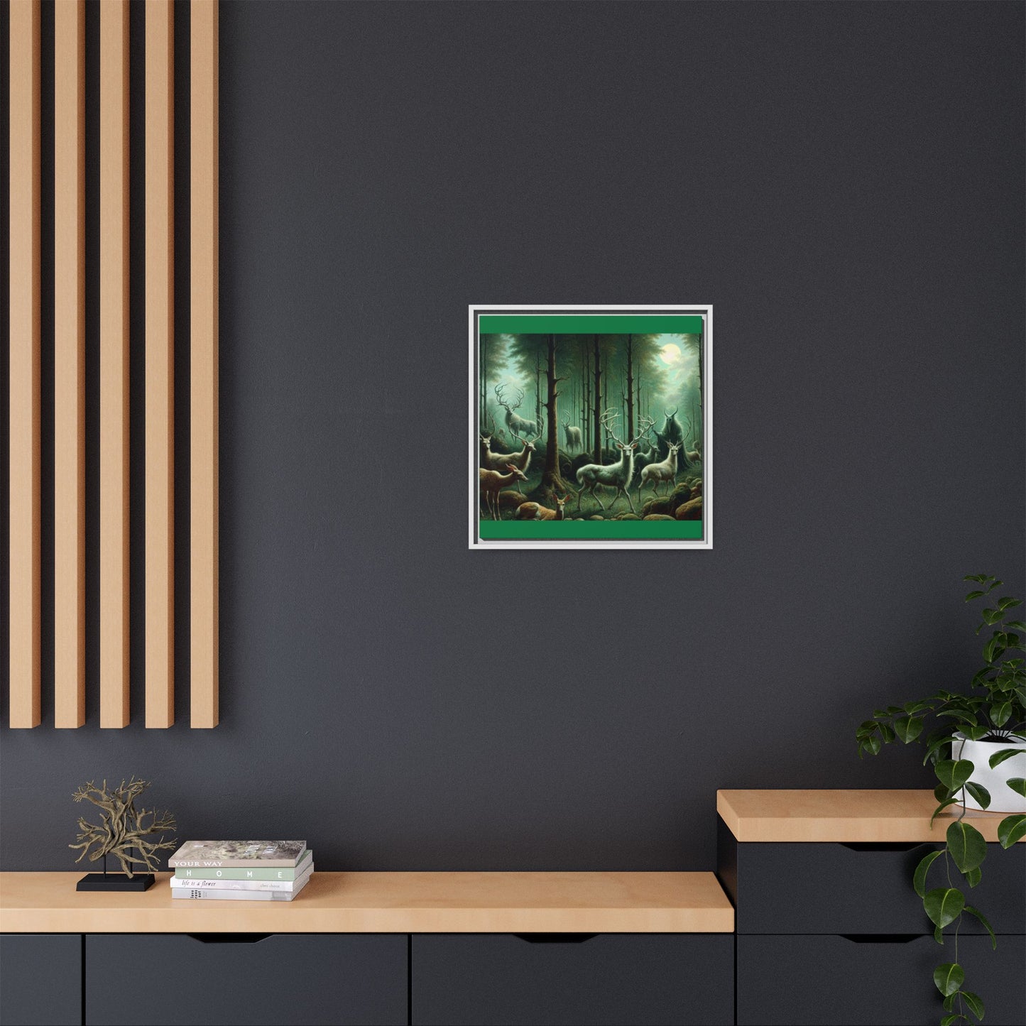 Wendigo Shepherd Canvas, Framed (Multi-color)