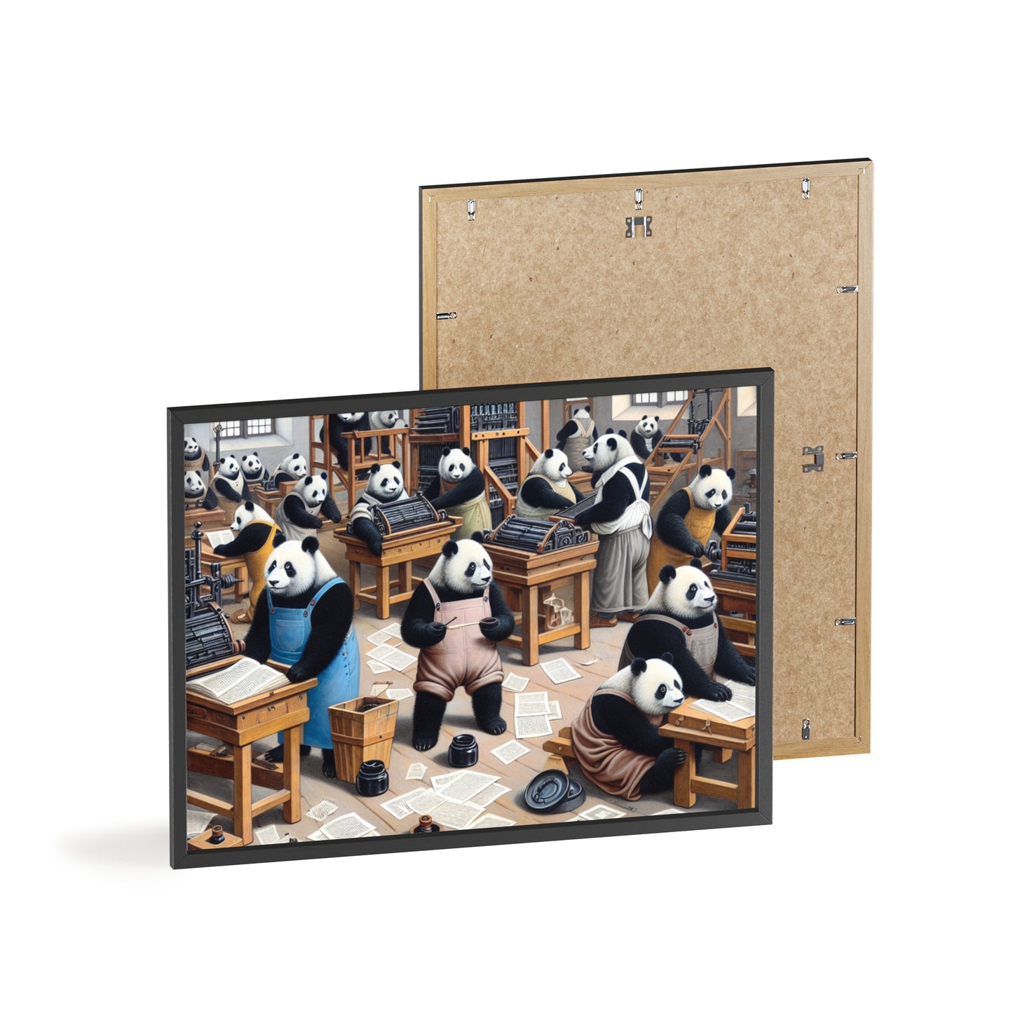 Framed Printing Pandamonium Poster