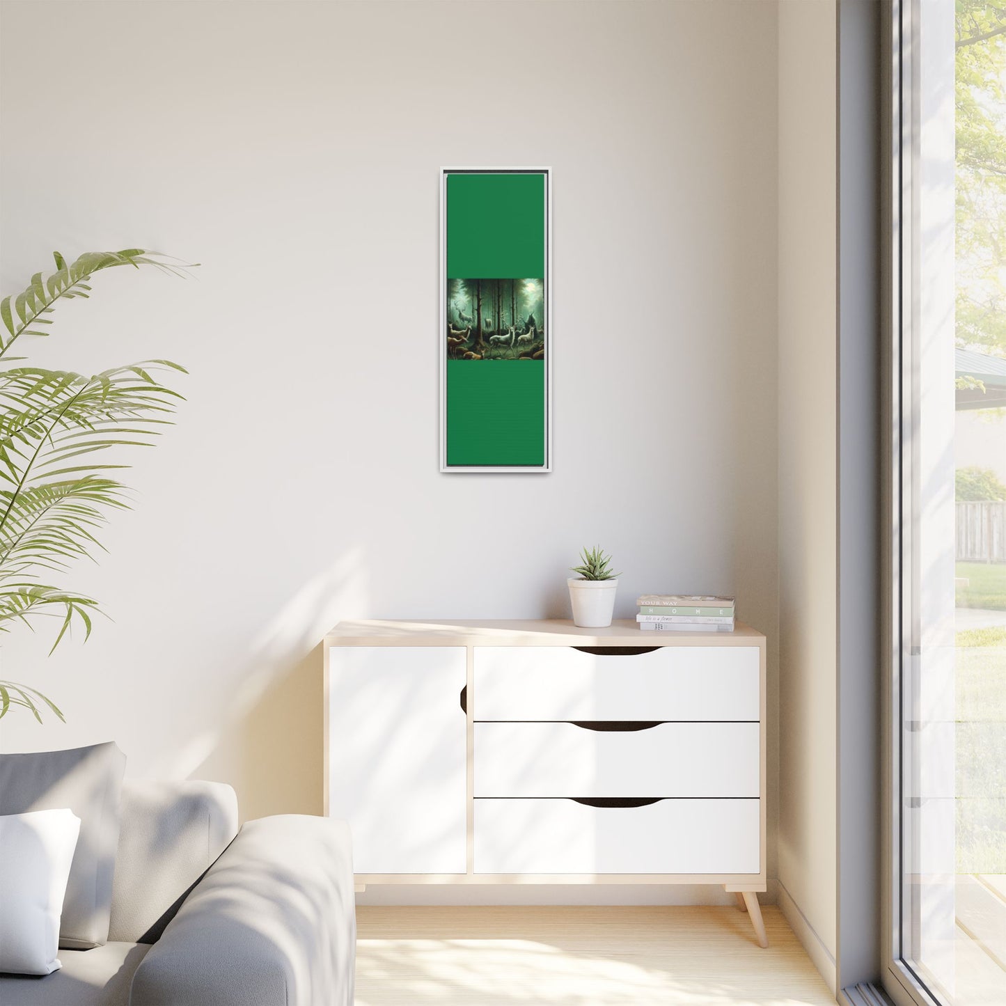 Wendigo Shepherd Canvas, Framed (Multi-color)