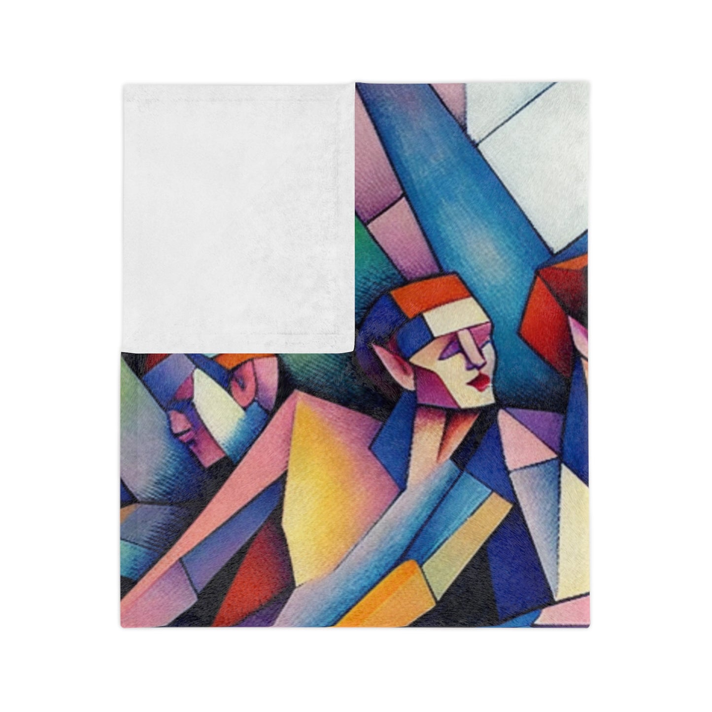 Picasso's Pixies Velveteen Microfiber Blanket